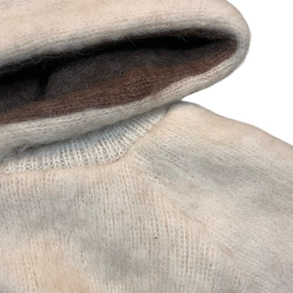 Soft Cream Hooded Women's Sweater Shrug